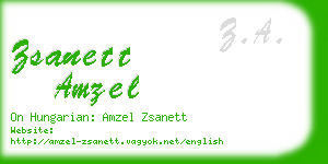 zsanett amzel business card